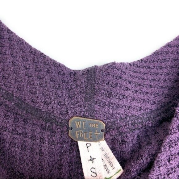 We the Free Purple Thermal Oversized Top - Picture 3 of 5